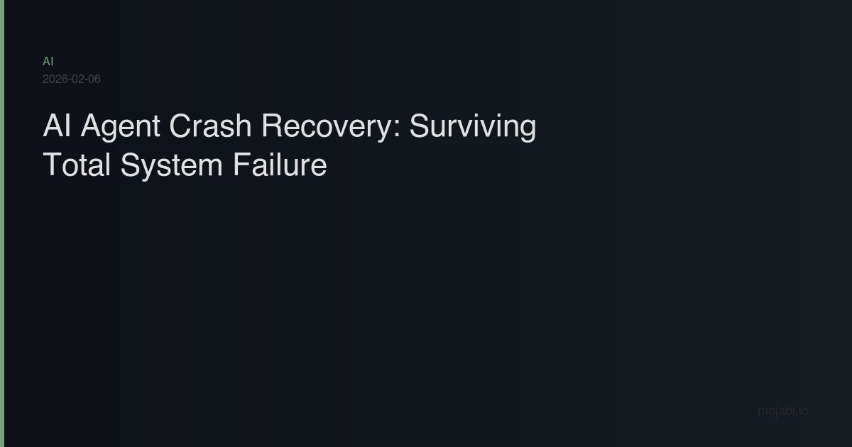 AI agent crash recovery process - sqlite surgery and OAuth token fixes for system restoration